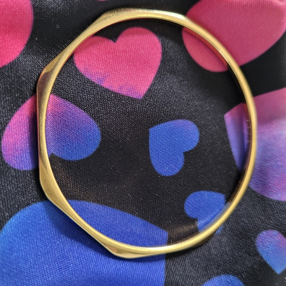 MONET small octagonal gold-tone bangle bracelet